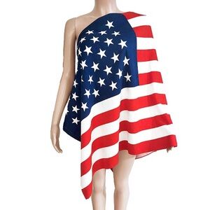 Red, White, & Blue American Flag Beach Towels